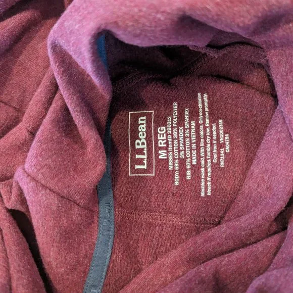 Lot of 2 LL Bean Mockneck Sweatshirts Size Medium - Picture 6 of 9